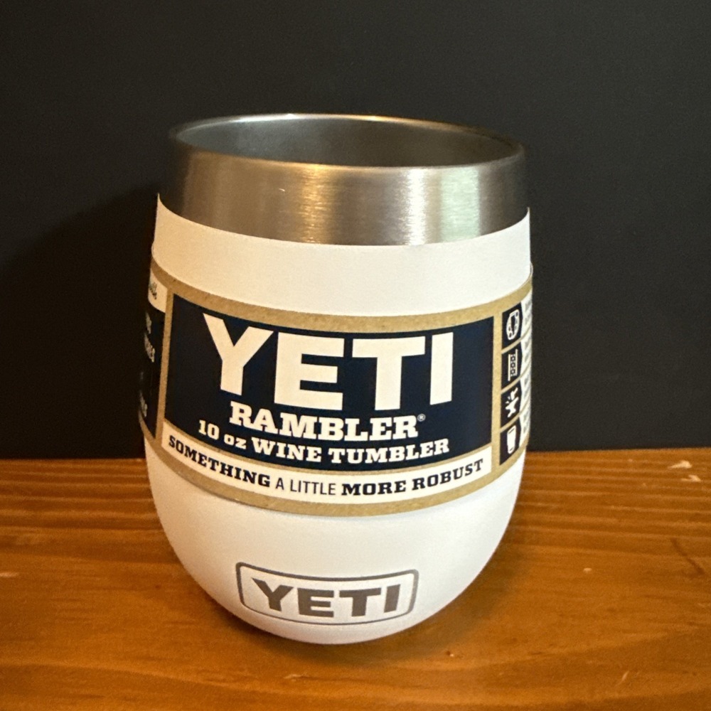 YETI Rambler 10 oz Wine Tumbler  White *No Lid*